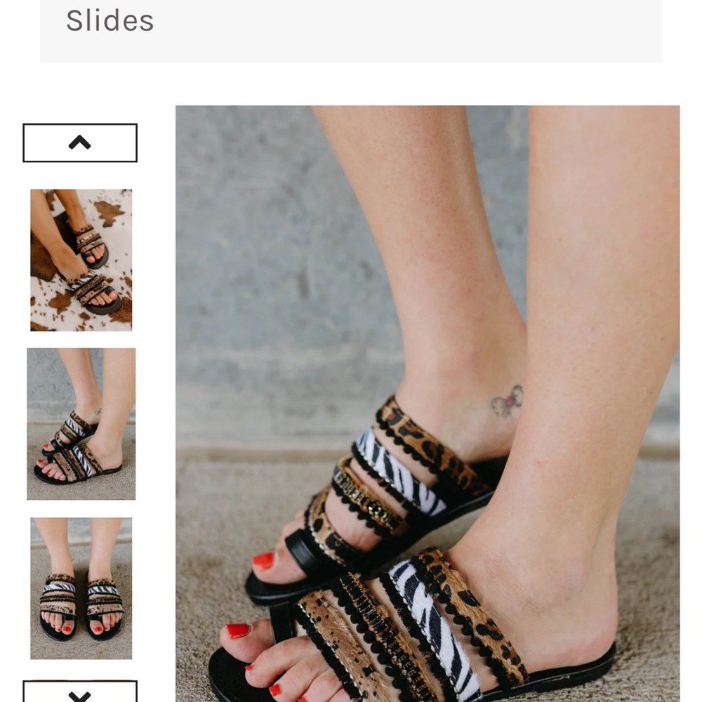 Leopard and Zebra Print Women's Sandals - Picture 2 of 7